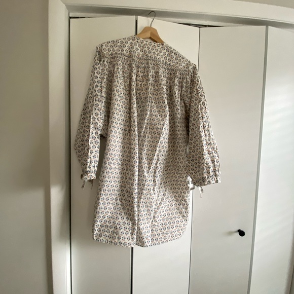 Doen Opal dress blue floral meadow sz L - Picture 13 of 14